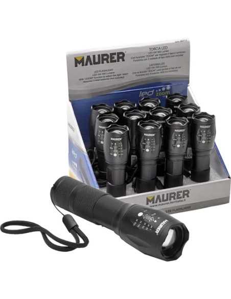 TORCE LED ALLUMINIO ALTA LUMINOSITA' MAURER - MAURER | Utensili Store