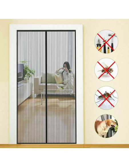 ZANZARIERA IN POLIESTERE PER PORTE CON MAGNETI - KASART | Utensili Store