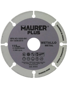 DISCO TAGLIO UNIVERSALE P/METALLO - MAURER-PLUS