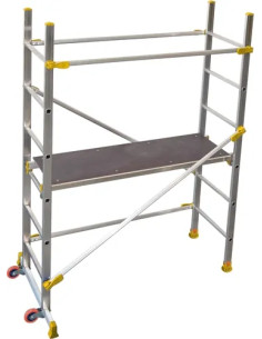 TRABATTELLO ALLUMINIO RAPIDO MONTAGGIO C/PIANO E RUOTE - MAURER