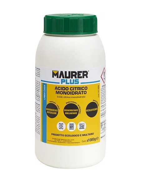 ACIDO CITRICO MONOIDRATO 1KG - MAURER PLUS - MAURER-PLUS | Utensili Store