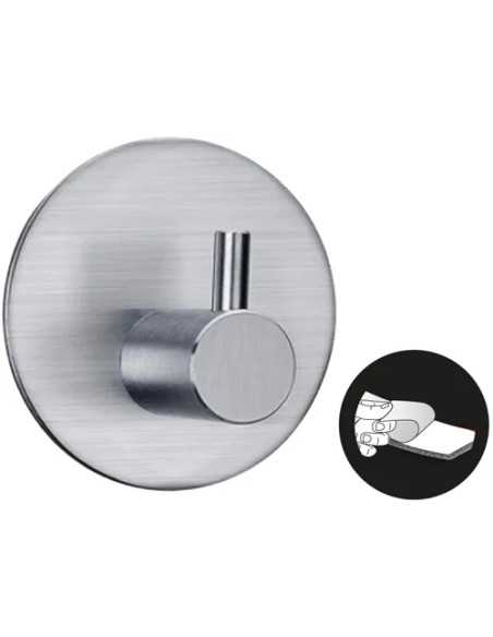 GANCIO PER ACCAPPATOIO CROMATO AUTOADESIVO - MAURER | Utensili Store