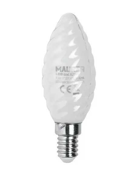 LAMPADA LED FILAMENTO MAURER TORTIGLIONE MILKY E14 - MAURER | Utensili Store
