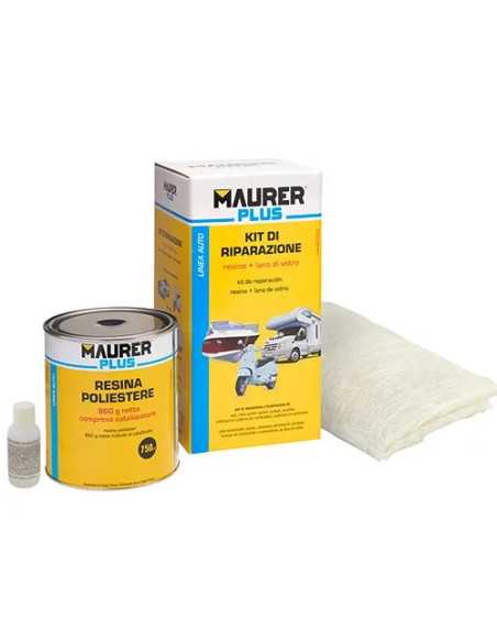 VETRORESINA IN KIT 750ML MAURER PLUS - MAURER-PLUS | Utensili Store