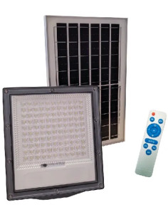PROIETTORE LED C/PANN. SOLARE C/TELECO MAURER 200W IP65 2000LM -SCATOLA - MAURER