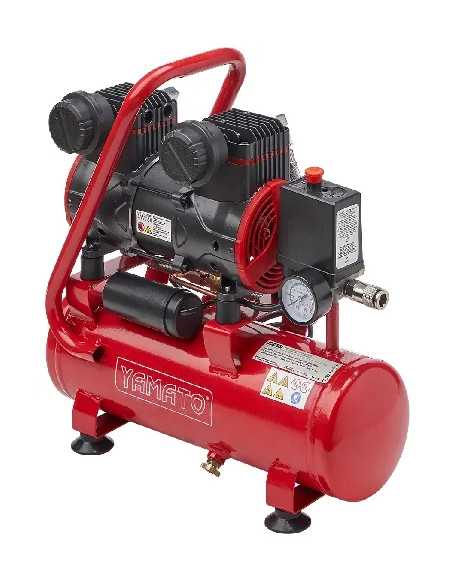 COMPRESSORE YAMATO COASSIALE LT.6 HP.1,5 OILLESS SILENZIATO - YAMATO | Utensili Store
