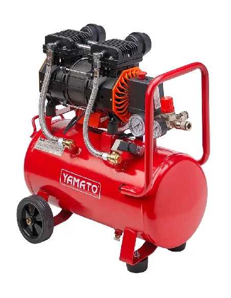 COMPRESSORE OILLESS 24LT 1HP SILENZIATO YAMATO - YAMATO | Utensili Store