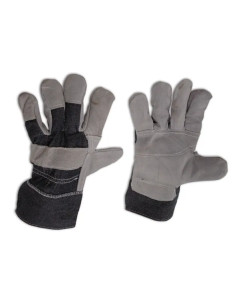 GUANTI LAVORO CROSTA DORSO TELA - Senza Marca