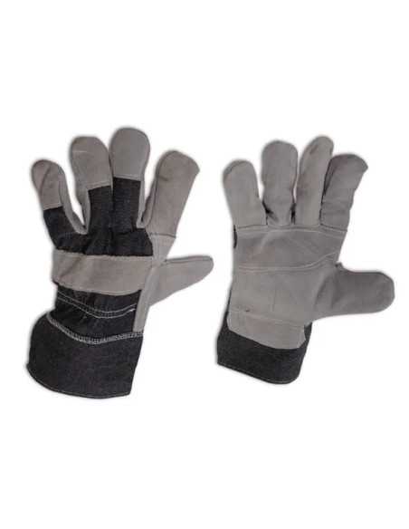 GUANTI LAVORO CROSTA DORSO TELA - Senza Marca | Utensili Store