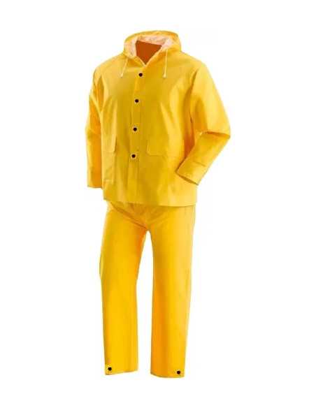 IMPERMEABILE LAVORO PVC PESANTE COMPLETO GIALLO XL MAURER - MAURER | Utensili Store