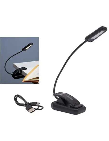 LAMPADA LED DA TAVOLO RICARICABILE USB C/CLIP - MAURER | Utensili Store
