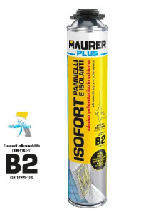 SCHIUMA POLIURETANICA X PISTOLA MAURER PLUS 750ML - MAURER-PLUS