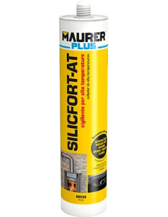 SILICONE ALTA TEMPERATURA MAURER PLUS NERO - MAURER-PLUS