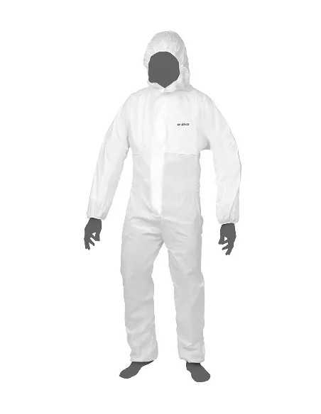 TUTA PROTEZIONE MONOUSO CATEGORIA 5/6 CLASSE III BIANCO - MAURER | Utensili Store