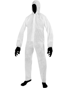 TUTA POLIPROPILENE TNT 40GR/MQ C/CERNIERA BIANCO TG L - MAURER