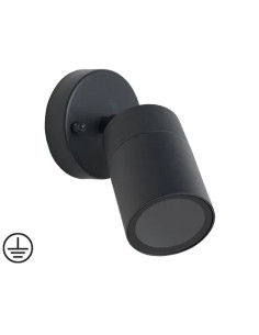 APPLIQUE DA PARETE DISTINCT GRIGIA GU10 TONDA - PAPILLON