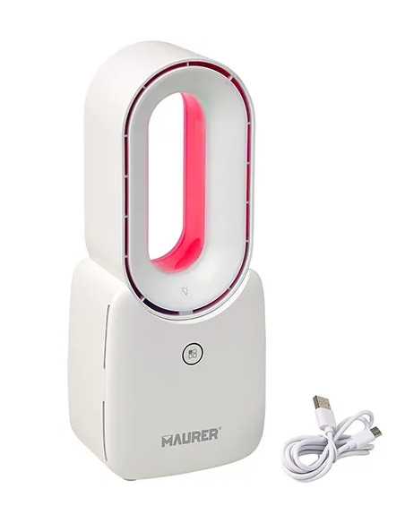 VENTILATORE DA TAVOLO A BATTERIA RICA. MAURER 3VEL - MAURER | Utensili Store