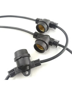 CATENA LUMINOSA PORTALAMPADE E27 BIANCA - PAPILLON