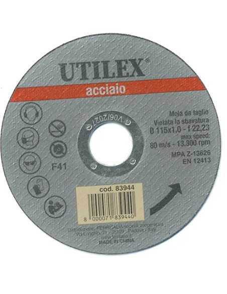 MOLA TAGLIO ACCIAIO INOX UTILEX - UTILEX | Utensili Store
