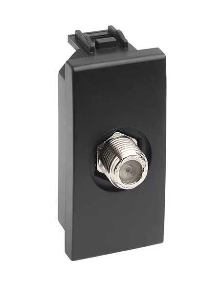 CONNETTORE TIPO F TV/SAT NERO MAURER - MAURER | Utensili Store