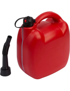 TANICA CARBURANTE PLASTICA ROSSA C/BECCUCCIO ERMETICO MAURER - MAURER
