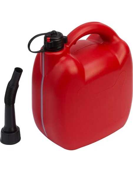 TANICA CARBURANTE PLASTICA ROSSA C/BECCUCCIO ERMETICO MAURER - MAURER | Utensili Store