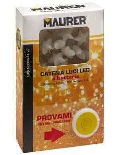 NATALE - LUCI DECORATIVE ASSORTITE A BATTERIE - MAURER