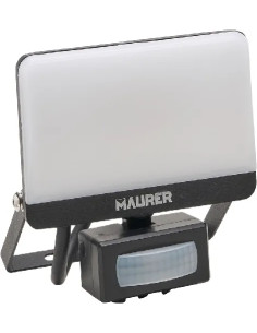 PROIETTORE LED C/SENS.MOVIMENTO MAURER 50W 4000°K IP65 - Senza Marca