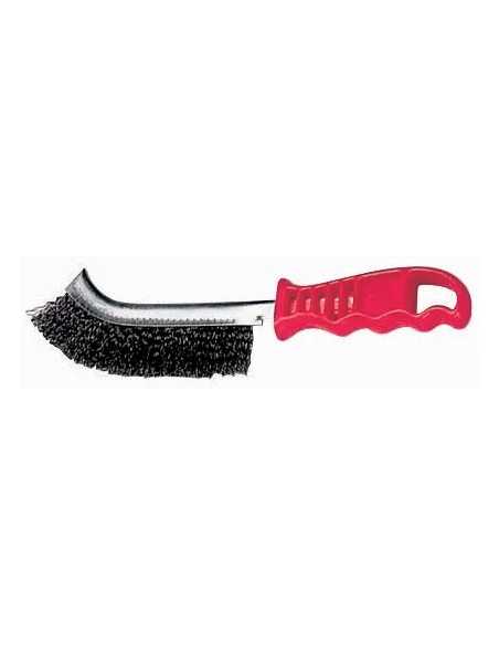 SPAZZOLA C/MANICO ABS MAURER FILI OTTONATO - MAURER | Utensili Store