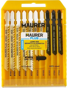 LAME X SEGHETTO ALT. ASSORTITE CF10PZ MAURER PLUS-PLACCHETTA - MAURER-PLUS