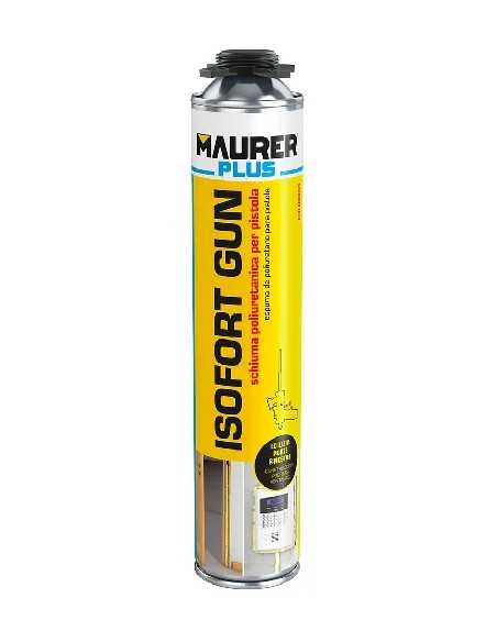 SCHIUMA POLIURETANICA X PISTOLA 'ISOFORT GUN' MAURER PLUS - MAURER-PLUS | Utensili Store