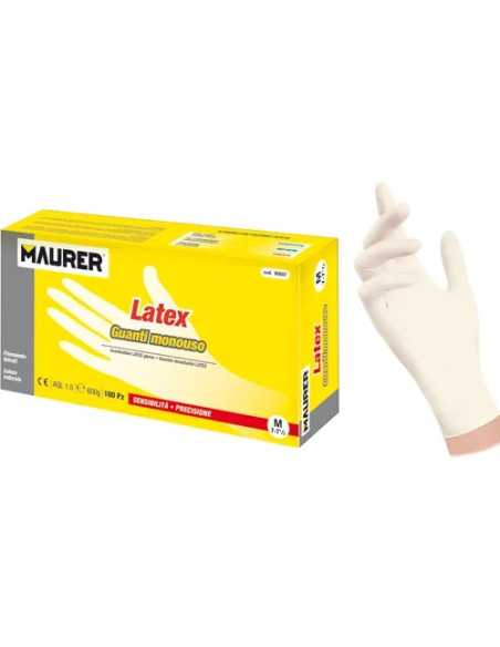 GUANTI MONOUSO LATTICE 100% TG.M MAURER - MAURER | Utensili Store