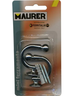 GANCI X EMBRASSE CROMO 30MM MAURER BL. - MAURER