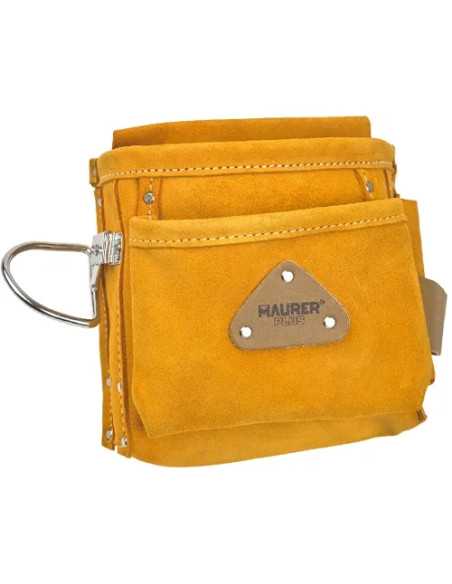 BORSA CARPENTIERE CROSTA MAURER PLUS 4 TASCHE PORTAMARTELLO - MAURER-PLUS | Utensili Store