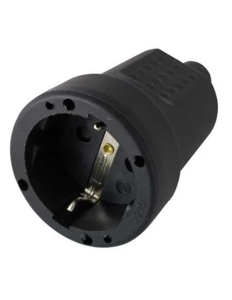 Presa Schuko Gomma Nero Maurer - MAURER | Utensili Store