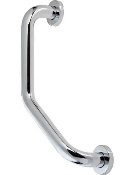 MANIGLIONE SOSTEGNO BAGNO ANGOL. ACCIAIO INOX CROMATO AQUA - MAURER | Utensili Store