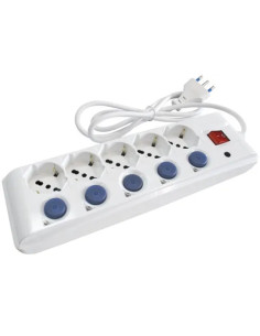 MULTIPRESA C/INTER. INDIPEND. 5P. SCHUKO BIANCO MAURER - MAURER