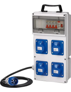 QUADRO ELETTRICO PORTATILE MAURER PLUS 4 PRESE 220V - Senza Marca