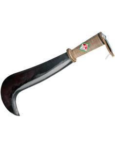 RONCOLA FORGIATA CON MANICO CUOIO - PAPILLON