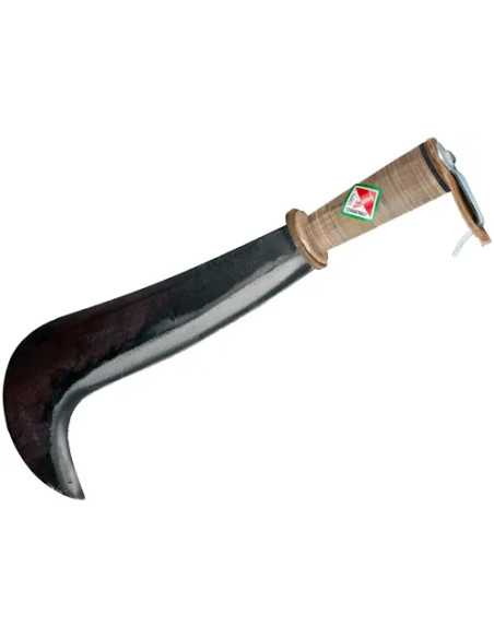 RONCOLA FORGIATA CON MANICO CUOIO - PAPILLON | Utensili Store
