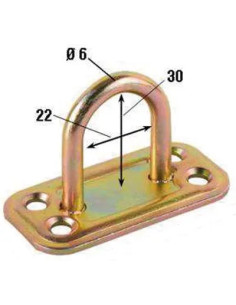 PIASTRA PORTALUCCHETTO ACC. TROPICALIZZATO 60X30MM MAURER - MAURER