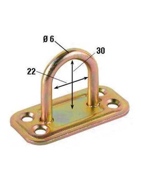 PIASTRA PORTALUCCHETTO ACC. TROPICALIZZATO 60X30MM MAURER - MAURER | Utensili Store