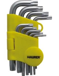 CHIAVI TORX MASCHIO IN SERIE MAURER 9PZ CV - CF. BLISTER - MAURER