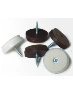 SCIVOLI IN FELTRO C/VITE MARRONE MAURER - MAURER