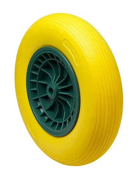 RUOTA PIENA GIALLA X CARRIOLA PVC MAURER - MAURER | Utensili Store