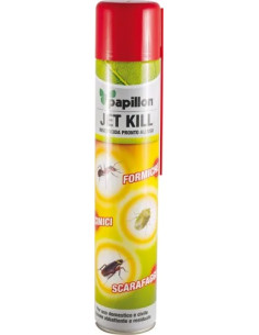 INSETTICIDA SPRAY SCARAFAGGI E FORMICHE JET KILL PAPILLON - PAPILLON
