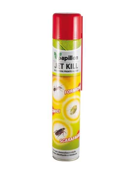 INSETTICIDA SPRAY SCARAFAGGI E FORMICHE JET KILL - PAPILLON | Utensili Store
