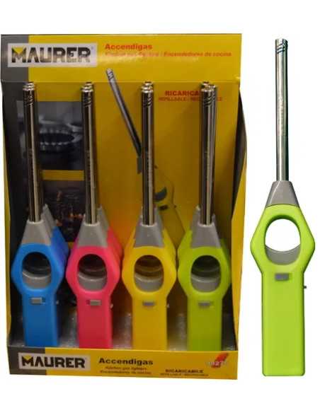 ACCENDIGAS A FIAMMA RICARICABILE 255MM CANNA RIGIDA MAURER - MAURER | Utensili Store