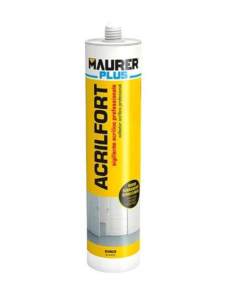 SILICONE ACRILICO ACRILFORT MAURER PLUS BIANCO - MAURER-PLUS | Utensili Store