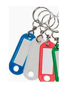 Koncreto Targhetta Portachiavi con Givolare mm 63 x 16 - pz 10